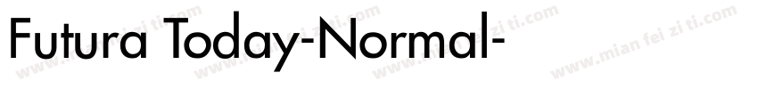 Futura Today-Normal字体转换